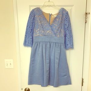 Blue lace dress